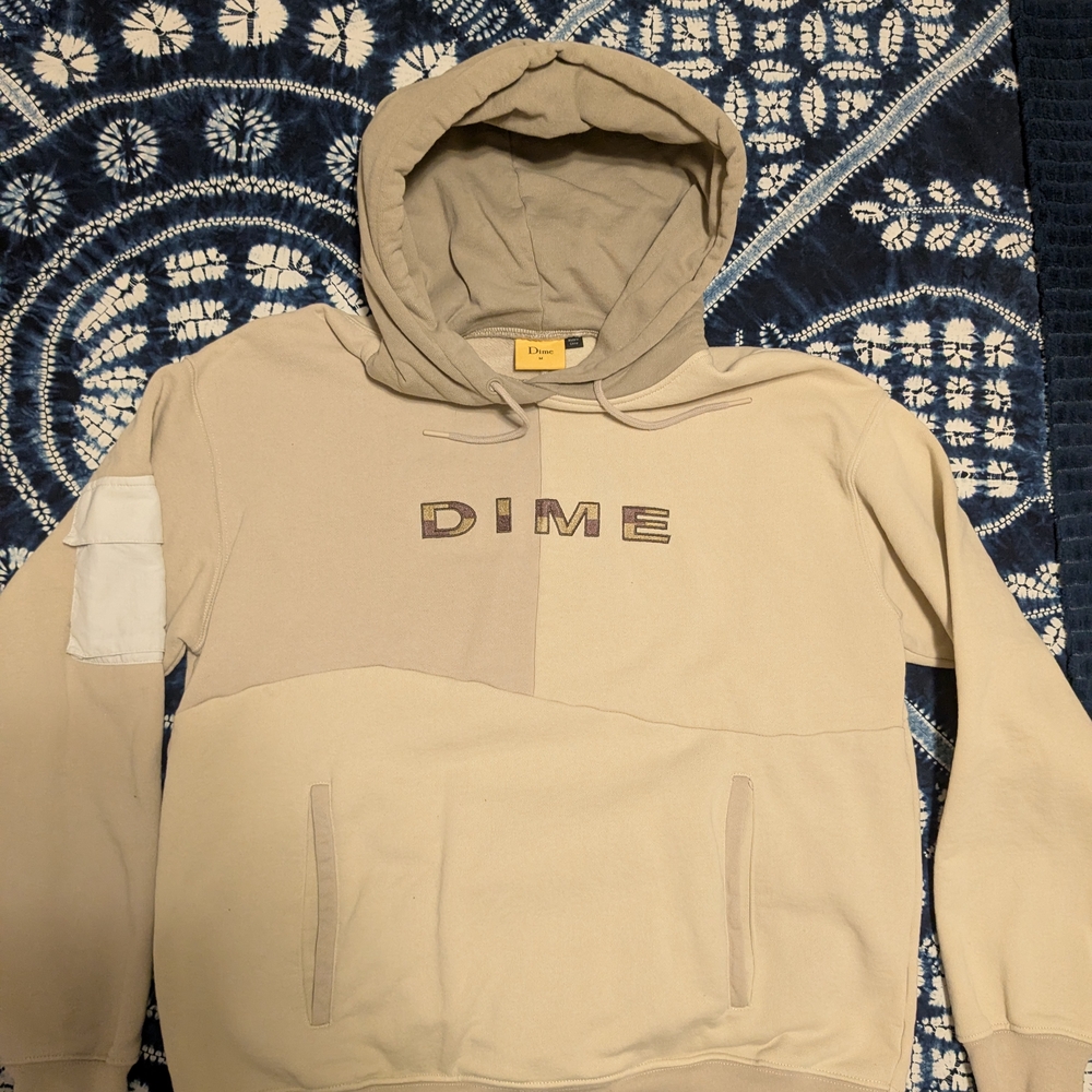 Dime 3 Tone Split Hoodie Size Medium